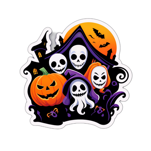 Nostalgic Halloween Movie Sticker