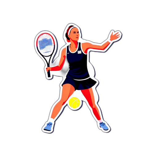 Minimalist Sticker of Magdalena Frech Serving