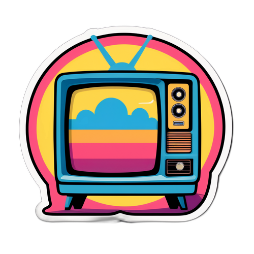 Sticker Retro Caze TV