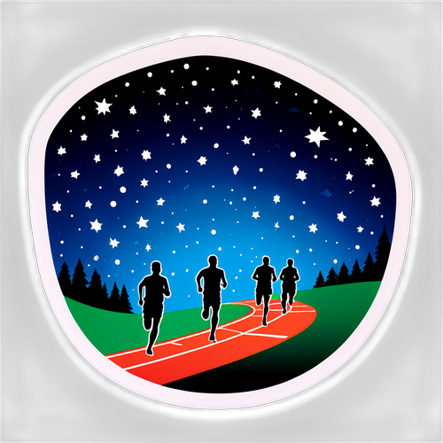 Natt-tema klistremerke for Bislett 24-timer
