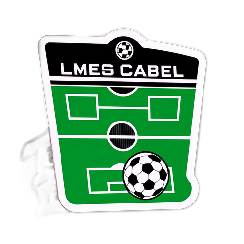 Stiker Pertandingan Sepak Bola Mendebarkan