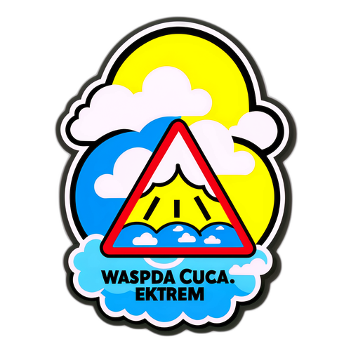 Stiker Peringatan Cuaca Ekstrem