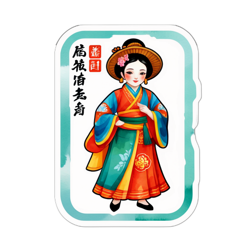 Người phụ nữ trong trang phục truyền thống