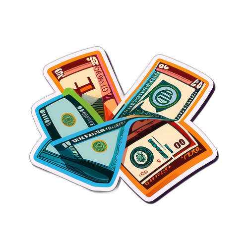 Dolar ve Türk Lirası Grafikleri Stickerı