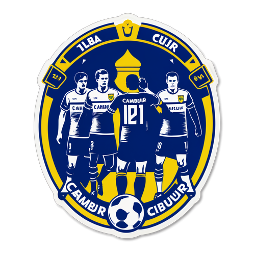 Retro Cambuur Sticker met Iconische Momenten