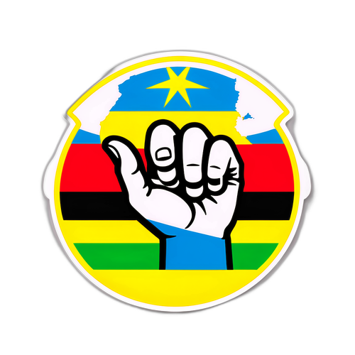 Sticker ya Ushiriki wa Kiraia ya Uganda