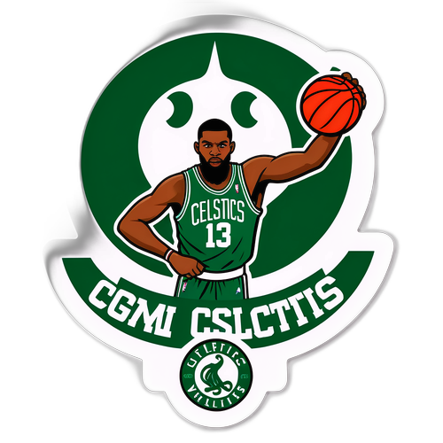 Adesivo do Clássico: Celtics vs. Wizards