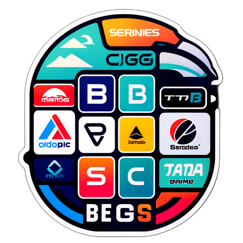 Design de uma Tabela da Série B com Equipes em Cores Modernas