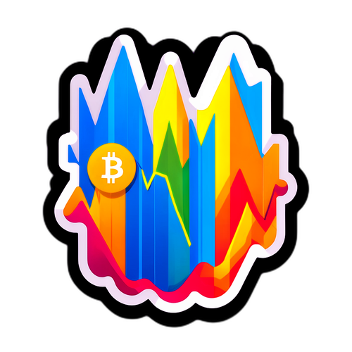 比特幣市場趨勢圖貼紙