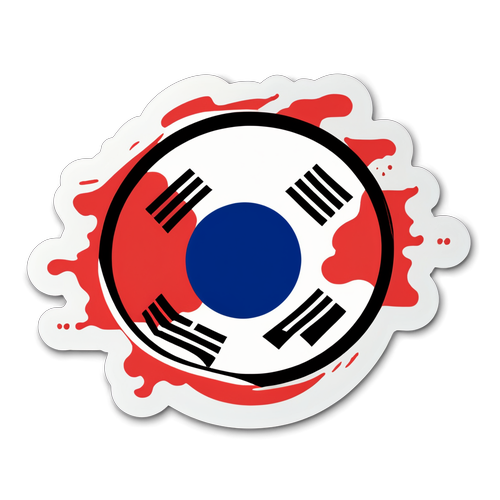 Sticker del Conflitto Culturale in Corea