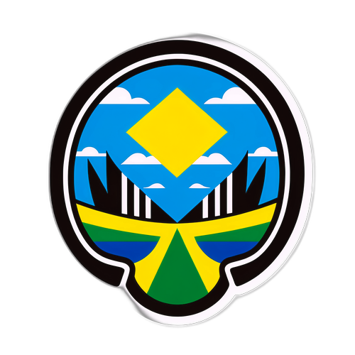 Design minimaliste du logo Botafogo intégré à la culture brésilienne