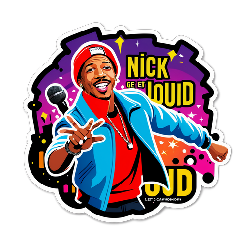 Nick Cannon Let's Get Loud Sticker
