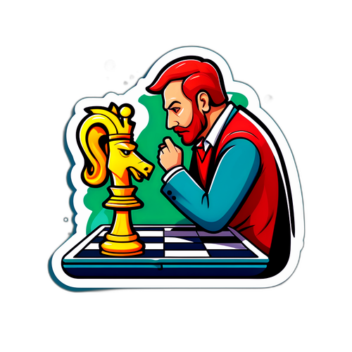 Illustrazione Strategica di Scacchi