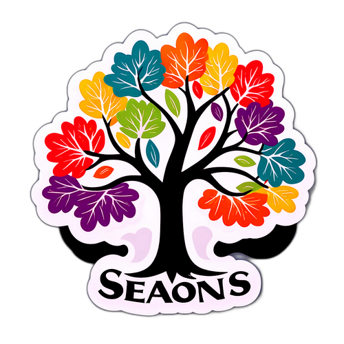 रंगीन मौसमी पेड़