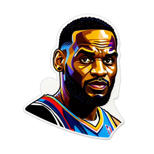 LeBron James: Das Atemberaubende Sticker-Design, Das Seine Basketball-Dominanz Enthüllt!