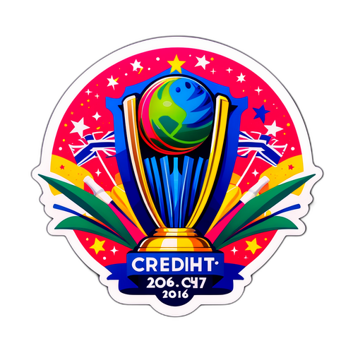 टी20 विश्व कप 2026 ट्रॉफी स्टिकर