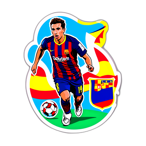 스페인 라리가의 멋진 순간 스티커