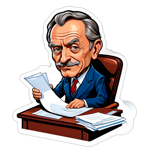 Karikatur af Alfred Midé Erichsen