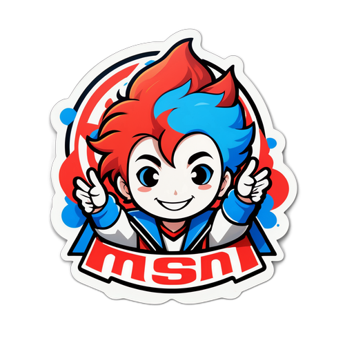 Sticker thể hiện không khí cạnh tranh của MSI