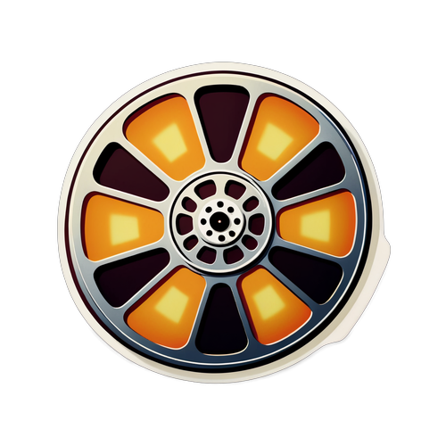 Vintage Film Reel Sticker