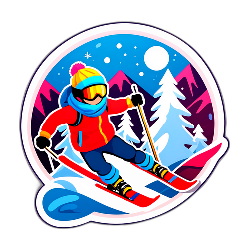 冬季活动贴纸