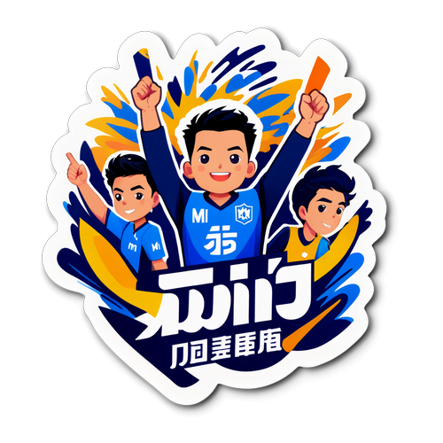 MI 승리 기념 스티커