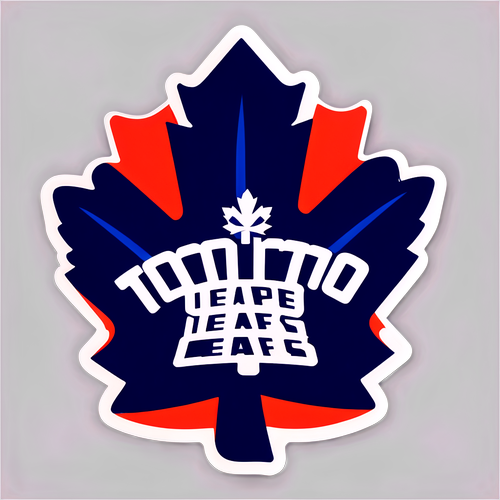 Autocollant Minimaliste des Maple Leafs de Toronto