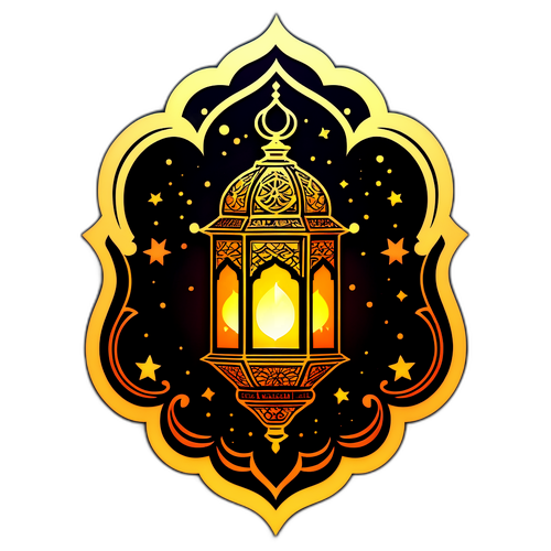 रमजान लालटेन स्टिकर