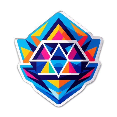 Stylizované logo Alavés s geometrickými prvky