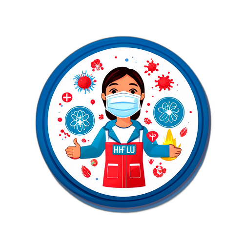 Ilustración gráfica de la gripe H3N2 en Argentina