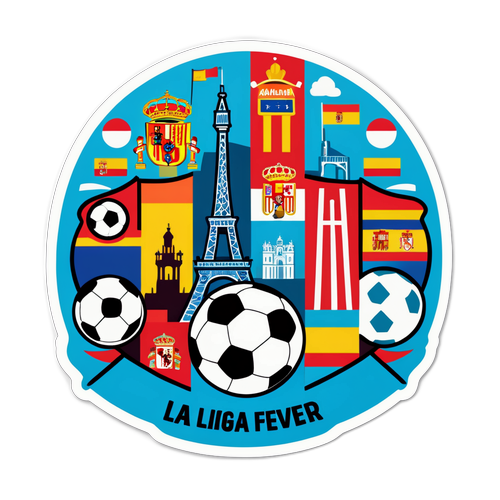 La Liga Ateşi Sticker Tasarımı