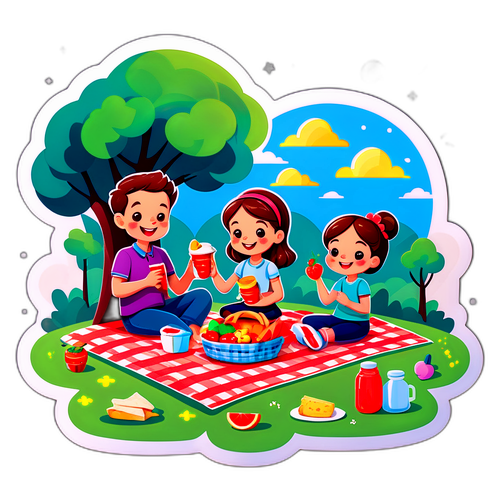 Masayang Pamilya sa Picnic