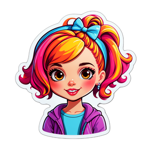 Fargerik og leken sticker av Sophie Elise