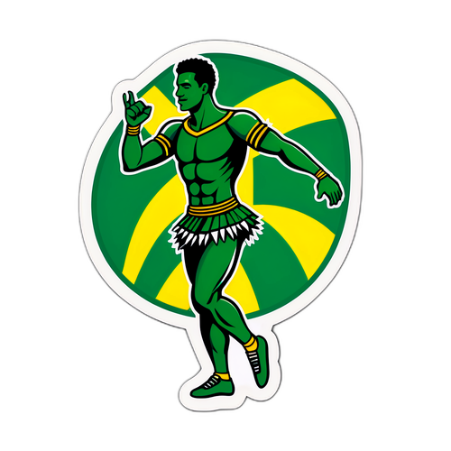 Brezilya Futbol Tutkusunu Yansıtan Samba Dans Figürü