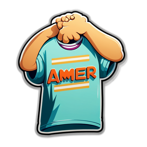 Camiseta Virtual Revolucionária: Descubra o Estilo Urbano com 'AMER3'!