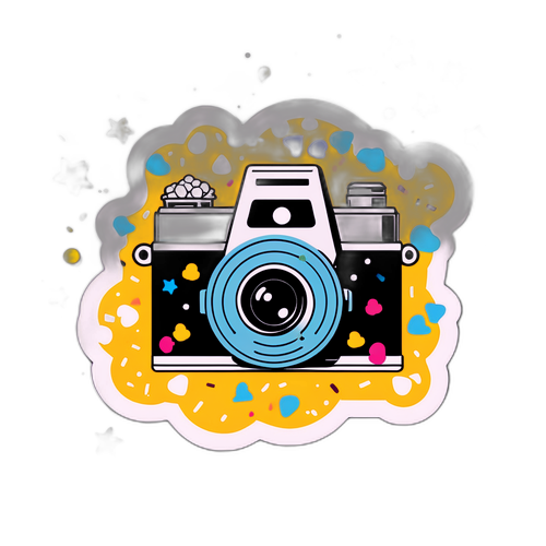 Cheerful Film Camera Illustration