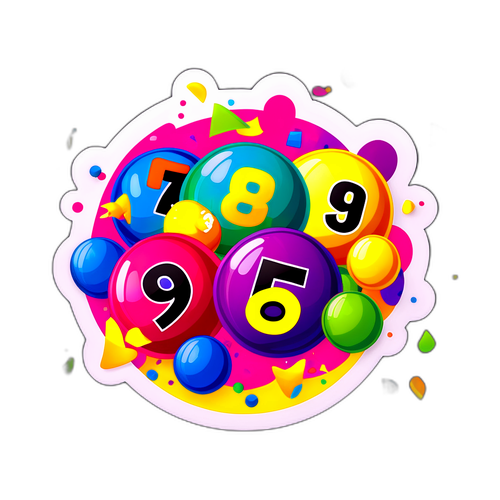 Masiglang Sticker ng 6/49 Lotto Result