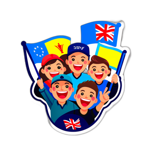 La alegría de los aficionados en un juego