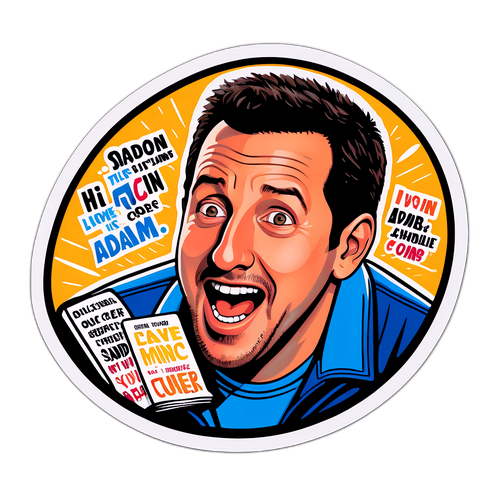 Komediální ztvárnění Adama Sandlera s citáty