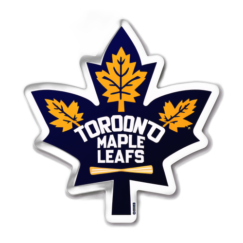 Toronto Maple Leafs - Moderni Väritys ja Jääkiekkoelementit