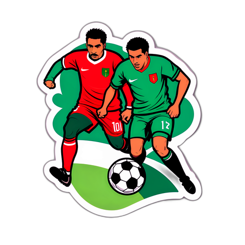 אותיות עוצמתיות בכדורגל: עטיפת משחק בין זמביה למרוקו