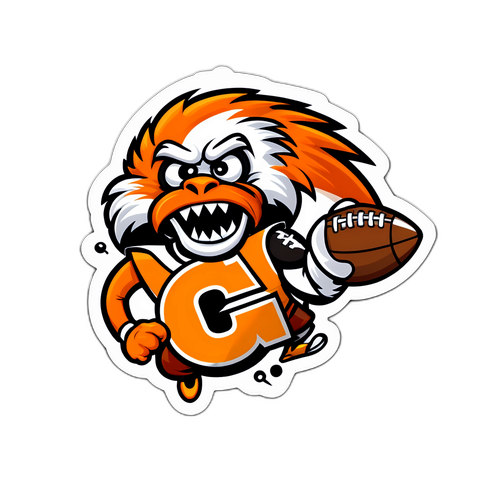 Playful Football Game Sticker