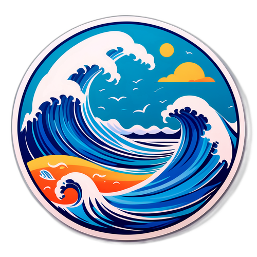 תיאור אמנותי של הים