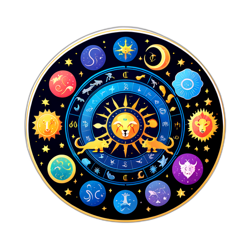 Наклейка с гороскопами всех знаков зодиака