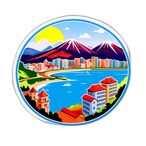 Стікер з краєвидами Новоросійська