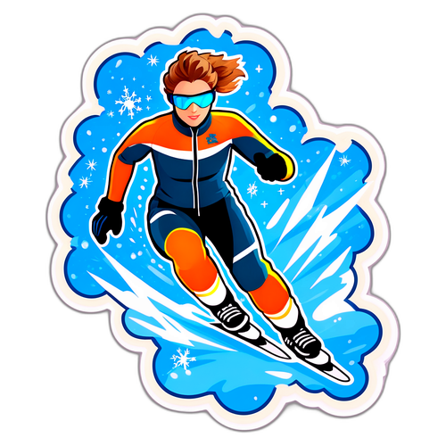 Dynamická akční samolepka Martina Sáblíkové