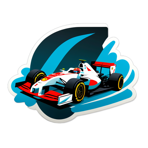 สติ๊กเกอร์รถแข่ง F1 และเฟอรารี่สมัยใหม่