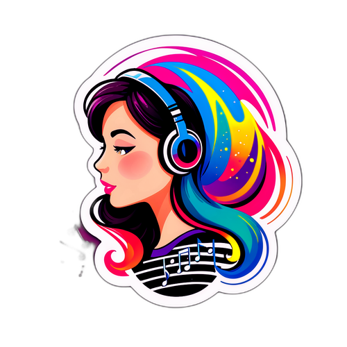Adesivo Musicale di Elodie