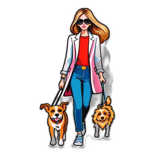 Chiara Ferragni alla Moda con il Suo Cane