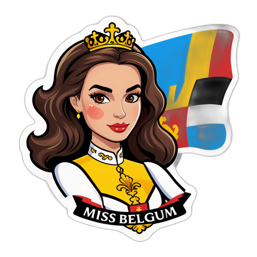 Sticker voor Miss België